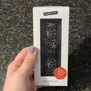 Casetify saffiano leather Apple Watch band